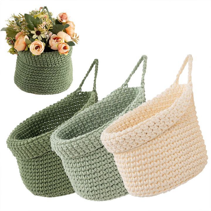 Decorative Macrame Storage Basket Kalsten