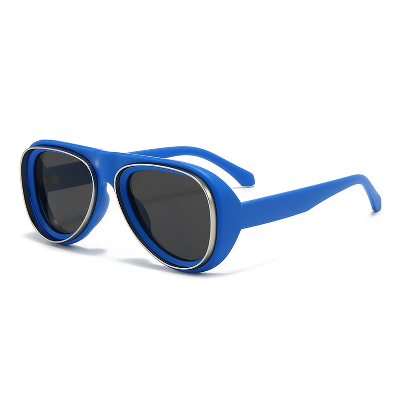 Women's fashionable retro sunglasses with wide frame Kalsten