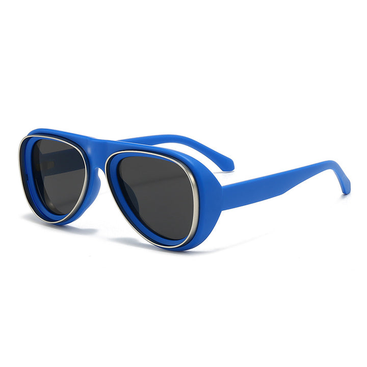Women's fashionable retro sunglasses with wide frame Kalsten