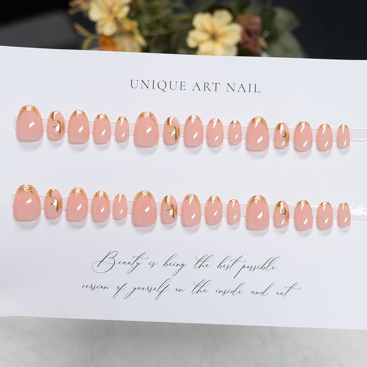 Elegant Gel Press-On Nail Art