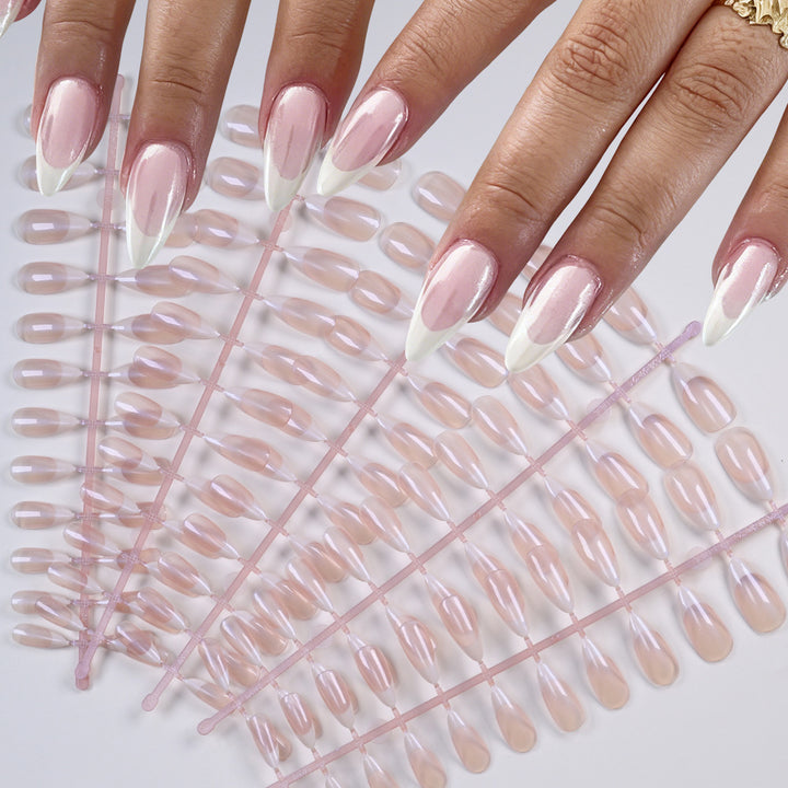 Elegant French Tip False Nails Kalsten