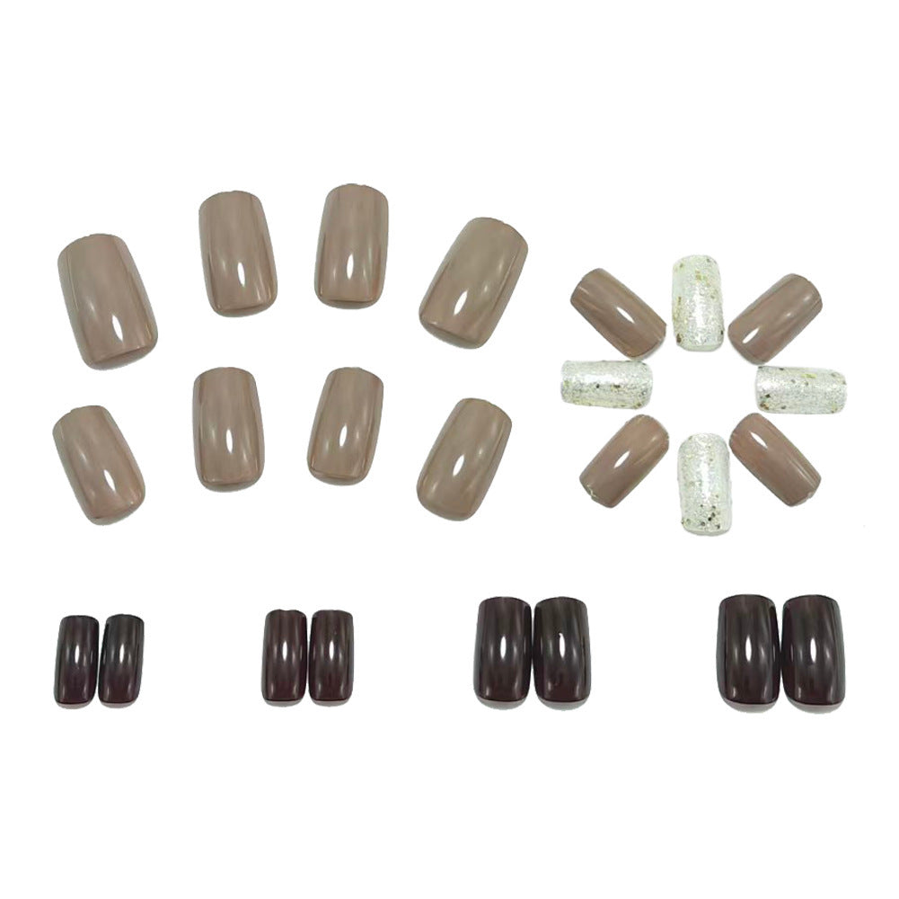 Artificial nails with elegant glitter decoration Kalsten