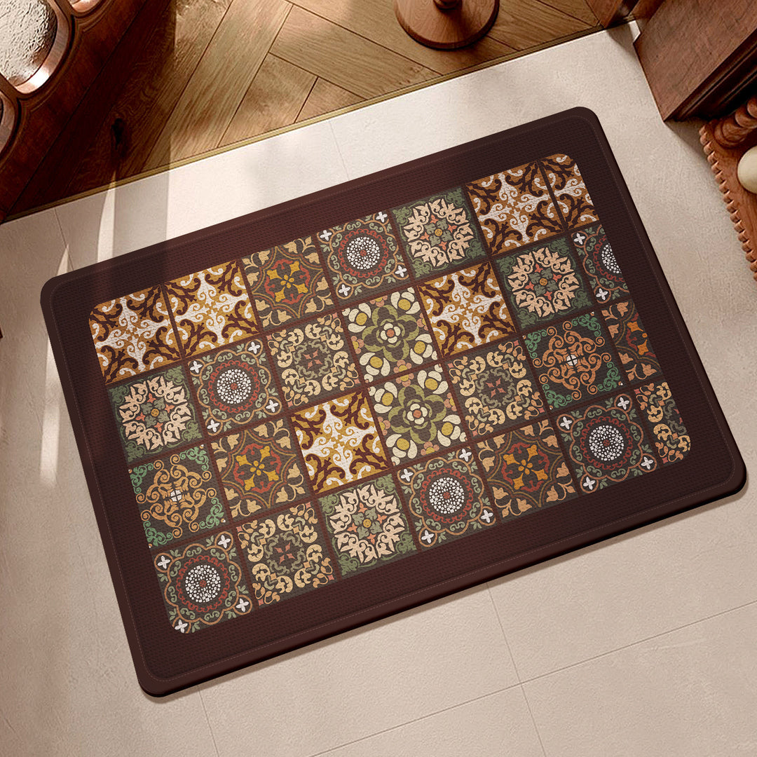 Textured Multi-colored Kitchen Mat