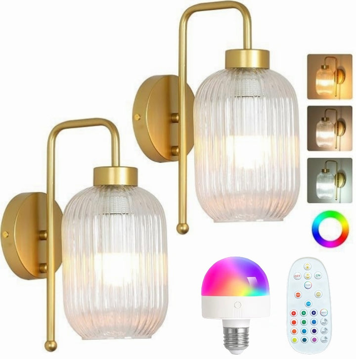 Elegant Glass Wall Light Fixture