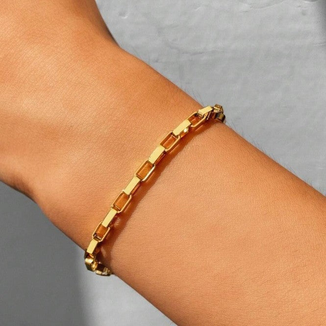 Chunky Rectangular Link Necklace Kalsten