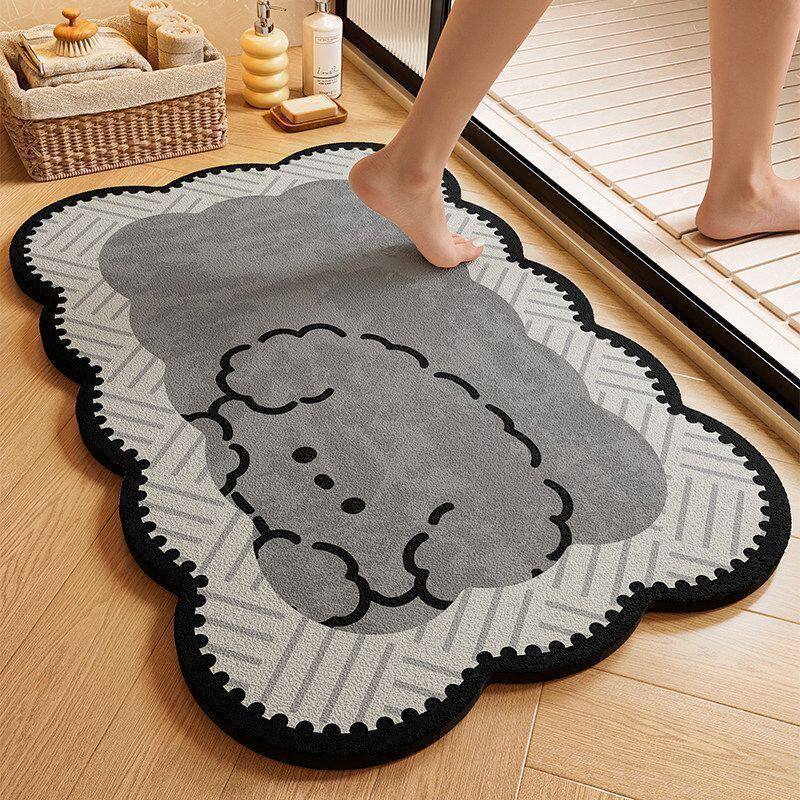 Playful Dog-Themed Bath Mat Kalsten