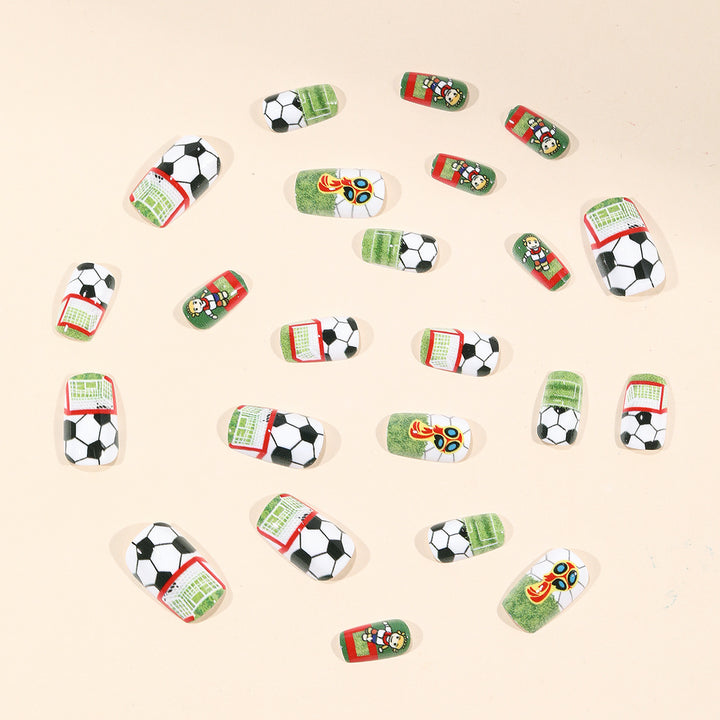 Soccer-Themed 3D Nail Art Extensions Kalsten