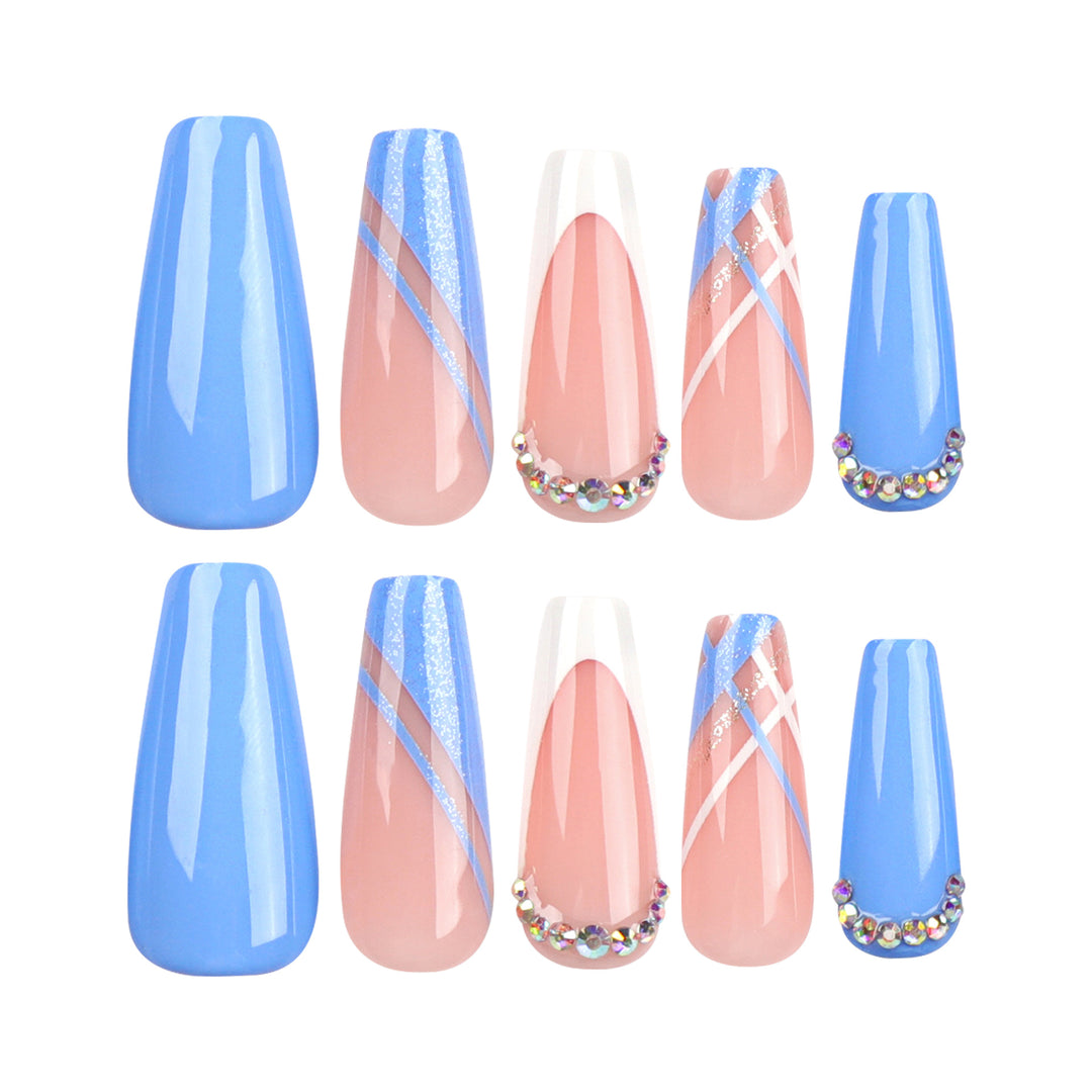 Artistic Gel Nails with Glitter Decorations and Elegant Designs Kalsten