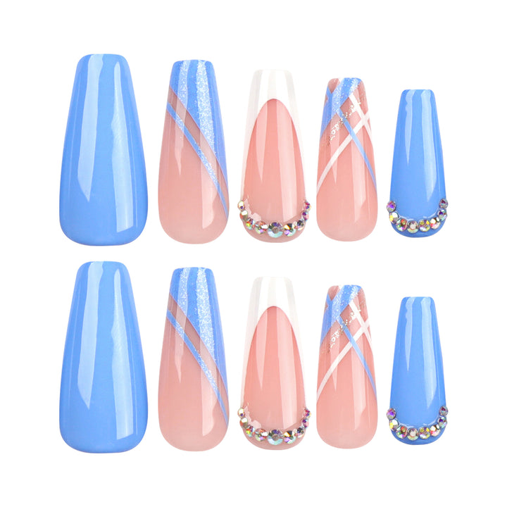 Artistic Gel Nails with Glitter Decorations and Elegant Designs Kalsten