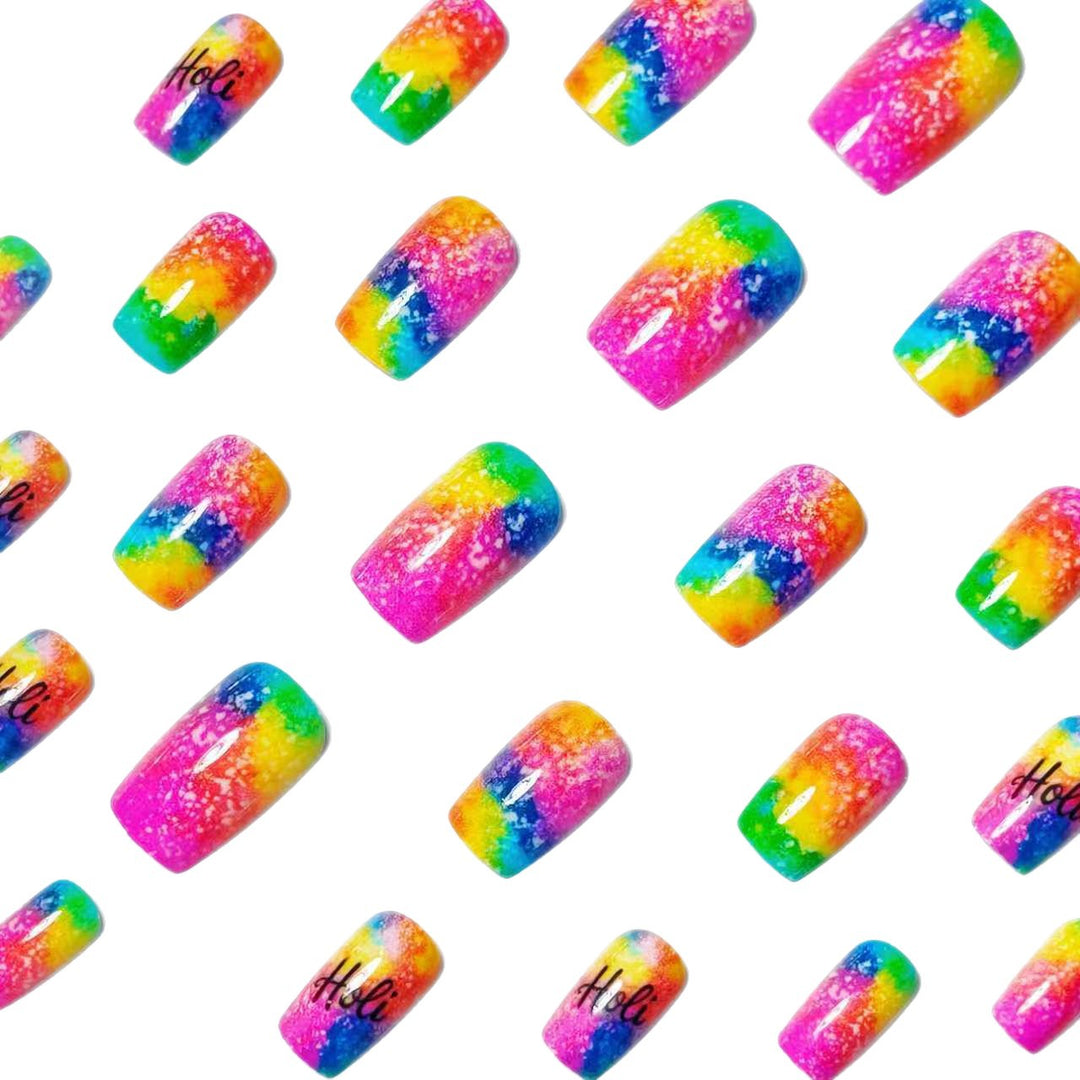 Festival-Themed Glitter Nail Art Kalsten