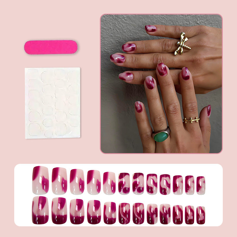 Artificial nail set with modern gradient and stylish accents Kalsten