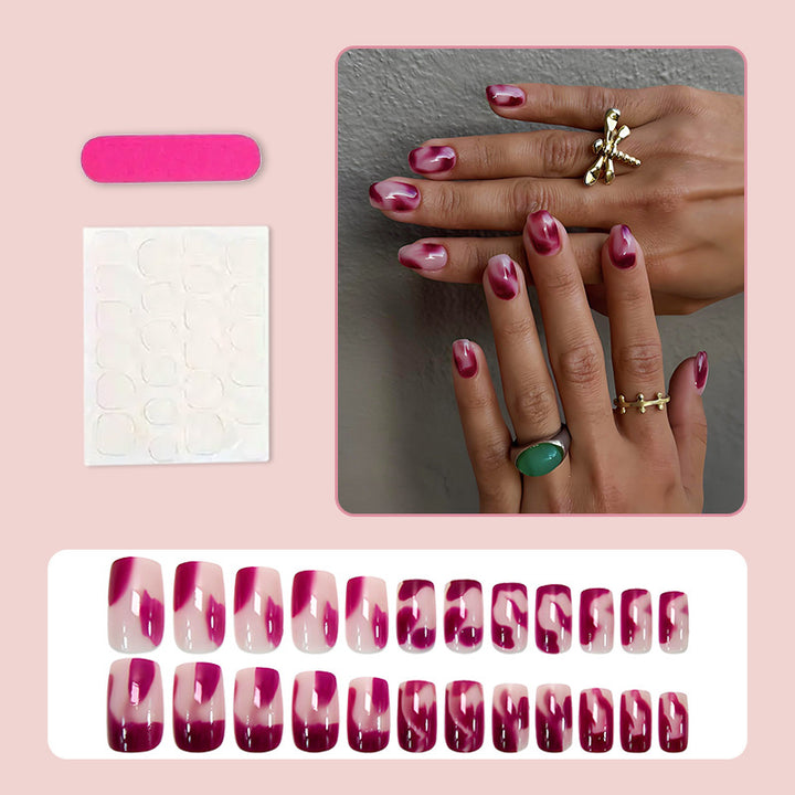 Artificial nail set with modern gradient and stylish accents Kalsten