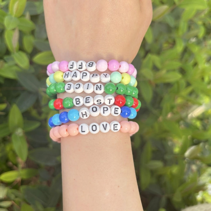 Friendship bracelet made of pastel beads Kalsten