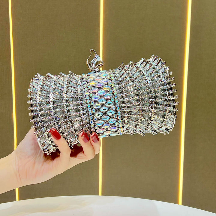 Decorative Metallic Evening Clutch