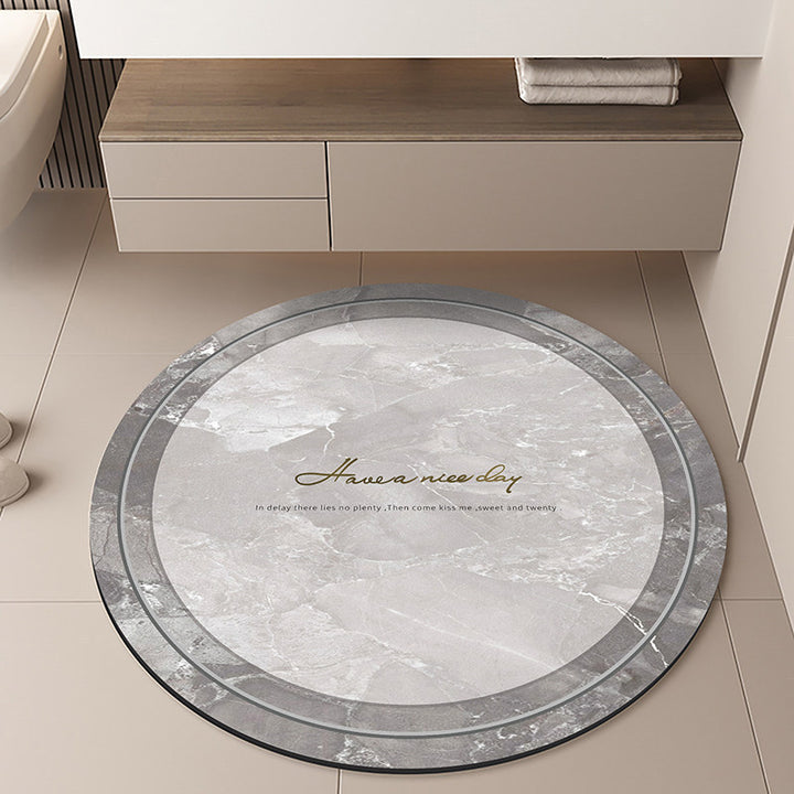 Moon-Themed Round Area Rug
