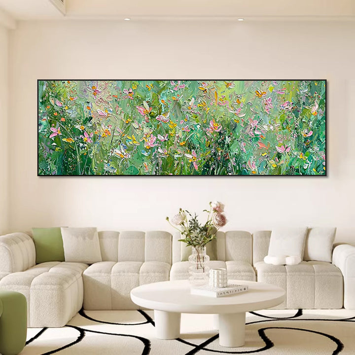 Elegant Floral Landscape Canvas Art