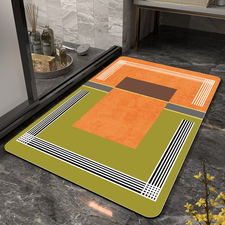 Abstract Pattern Non-Slip Bath Mat Kalsten