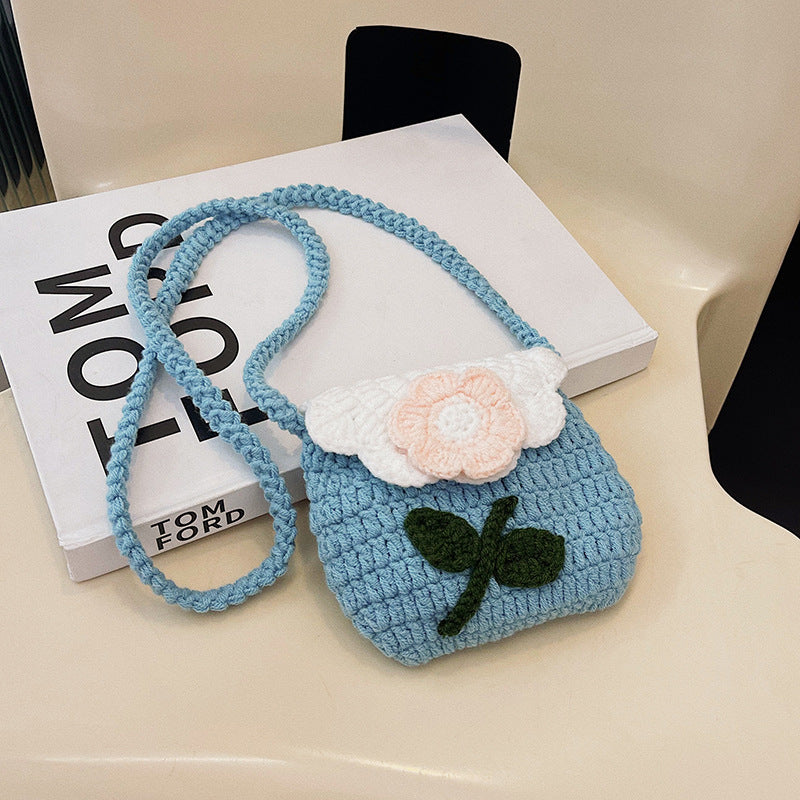 Floral-Themed Crochet Mini Bag