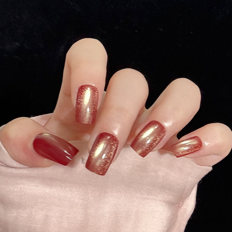 Decorative Glossy Press-On Nails