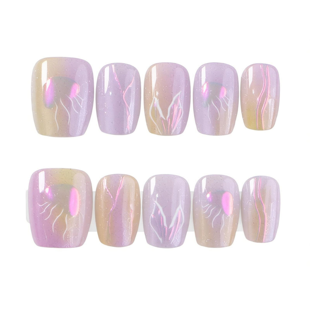 Premium Marble Press-On Nail Art Set Kalsten