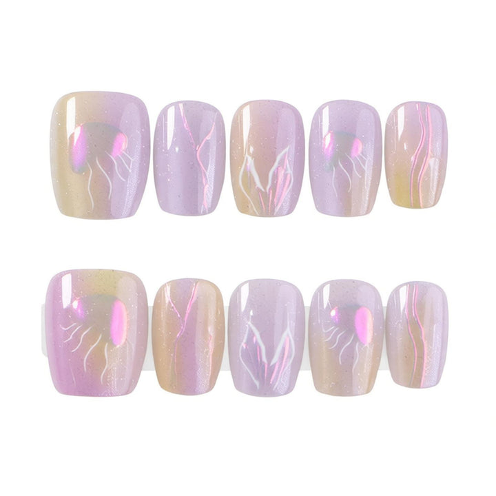 Premium Marble Press-On Nail Art Set Kalsten