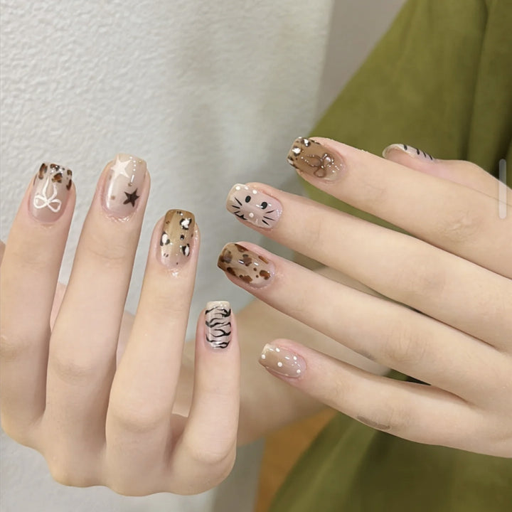 Decorative 3D Glitter Stiletto Nail Enhancements
