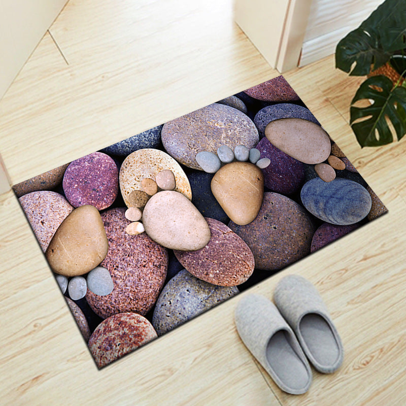 Stone-Inspired Decorative Floor Mat Kalsten