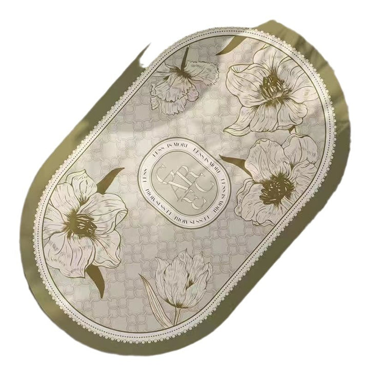 Elegant Floral Design Bath Mat Kalsten