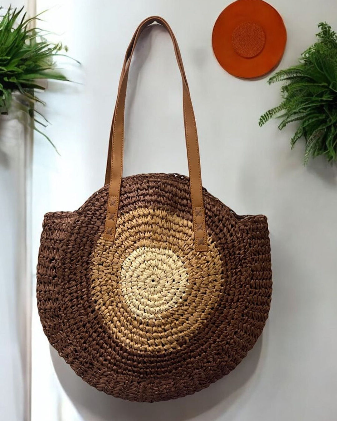 Round Macrame Beach Bag Kalsten