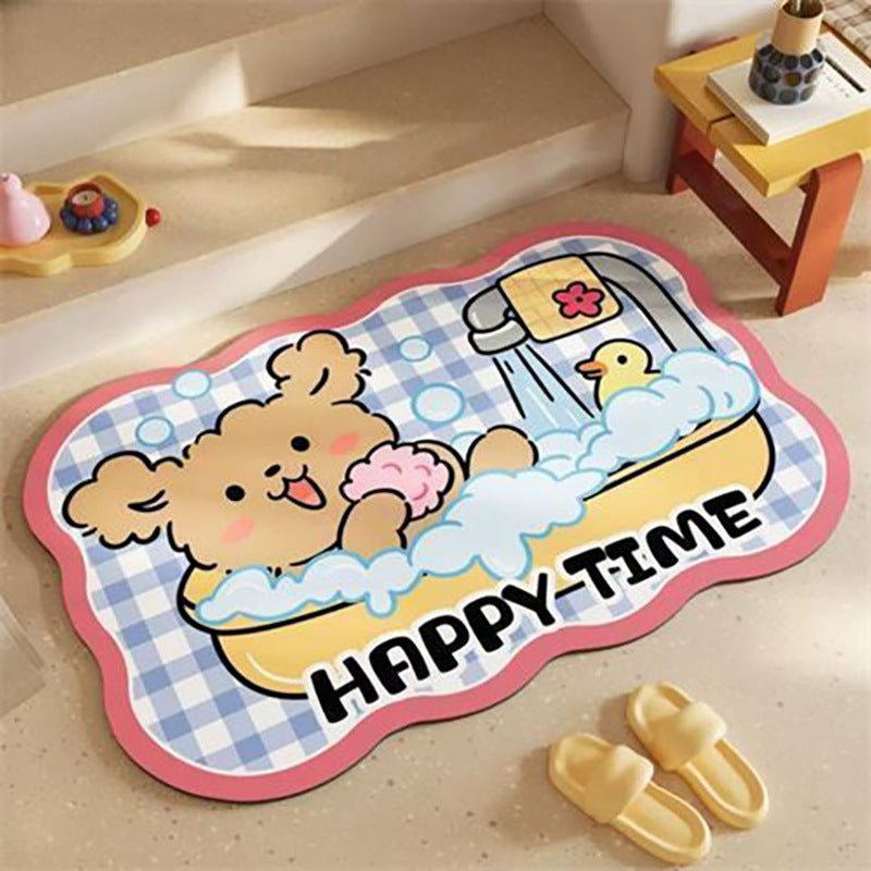 Pet-Themed Decorative Bath Mat Kalsten