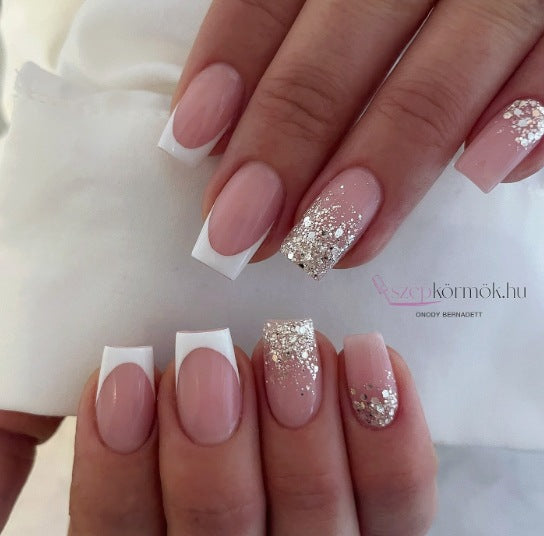 Elegant French Tip Acrylic Nail Enhancements Kalsten 1789915301