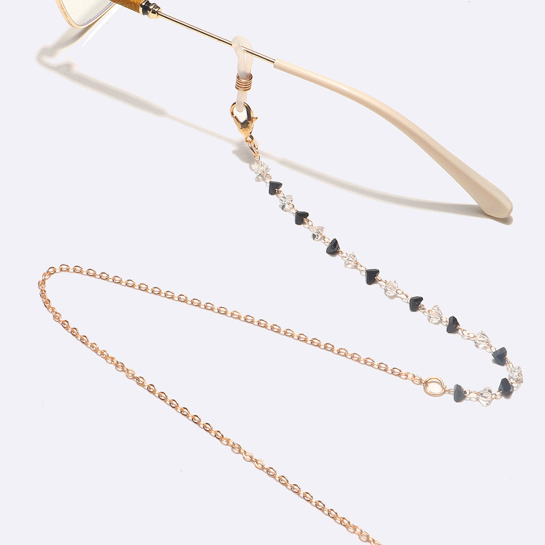 Fashionable Heart-Shaped Beaded Eyewear Chain Kalsten