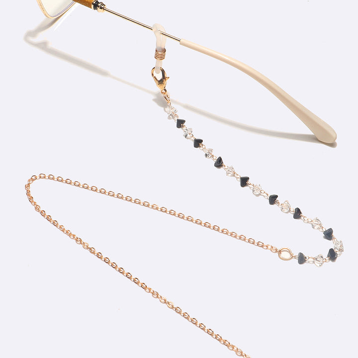 Fashionable Heart-Shaped Beaded Eyewear Chain Kalsten