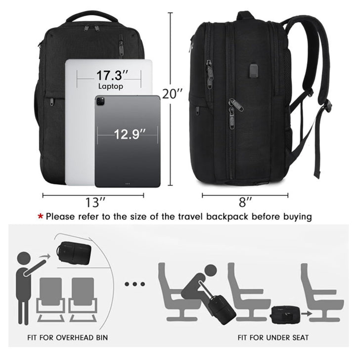 Multi-Compartment Travel Backpack Kalsten