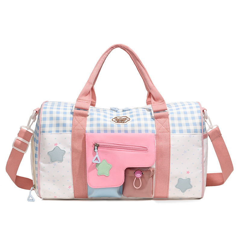 Playful Patterned Carryall Duffle Bag Kalsten