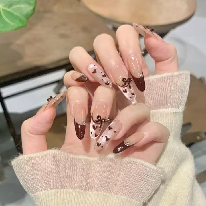 Artistic French Tip Nail Art