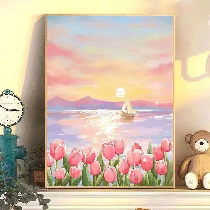 Floral Landscape Canvas Art Kalsten