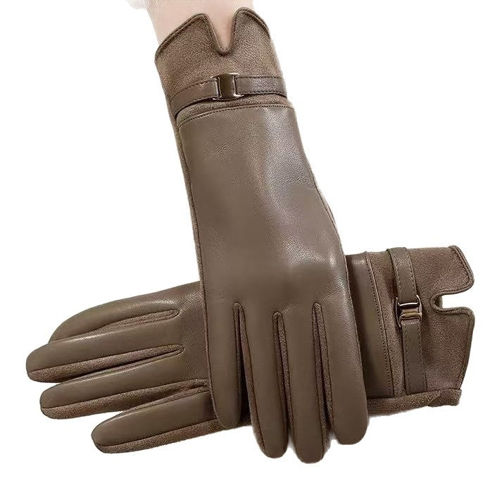 Luxurious Leather Touchscreen Gloves Kalsten