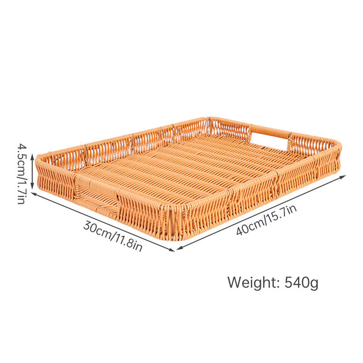 Rectangular Woven Serving Tray Kalsten