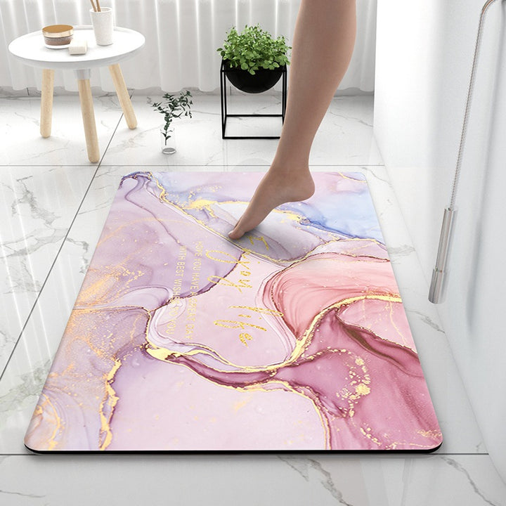 Soft Touch Marble Bath Mat Kalsten