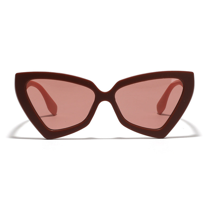 Women's Cat-Eye Sunglasses with Mirrored Lenses and Sturdy Frame Kalsten