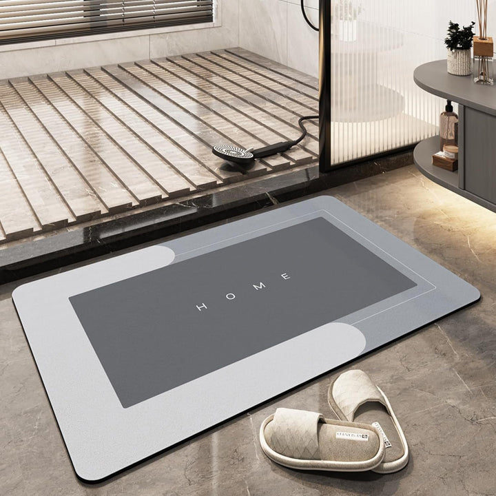 Modern Rectangular Non-Slip Bath Mat Kalsten