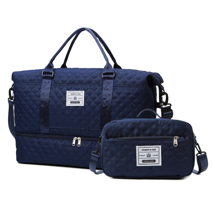 Quilted Multi-Pocket Travel Duffle Kalsten