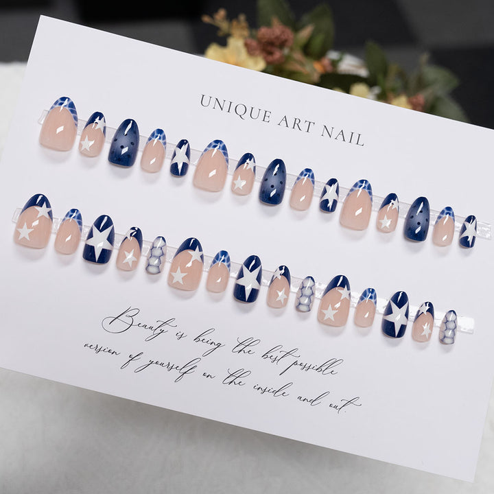 Artistic Starry Night Press-On Nails