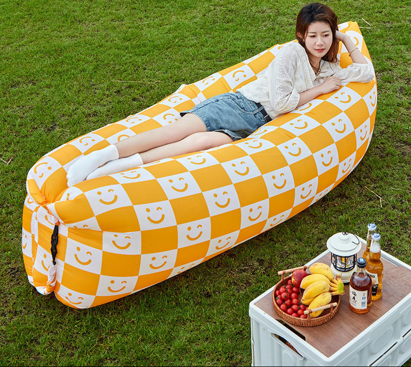 inflatable outdoor air lounger with heavy-duty oxford fabric and rapid-fill valve Kalsten