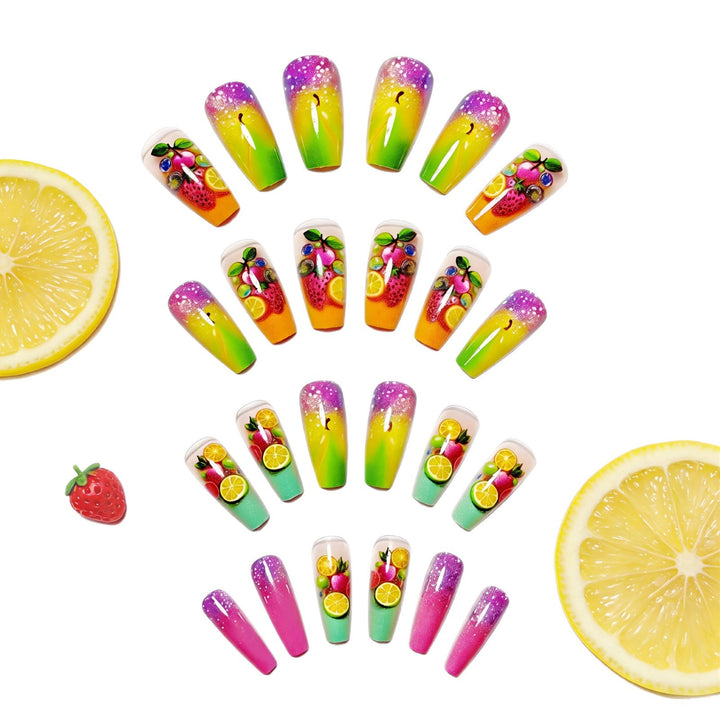 Creative nail art with fruity 3D design Kalsten