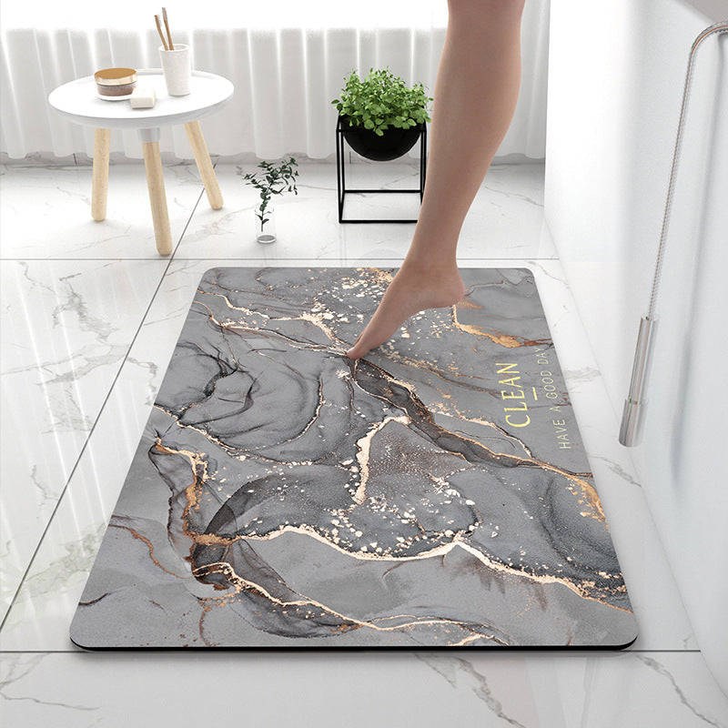 Soft Touch Marble Bath Mat Kalsten