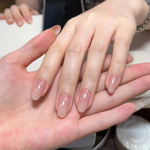 Gel Almond-Shaped Press-On Nails Set Kalsten