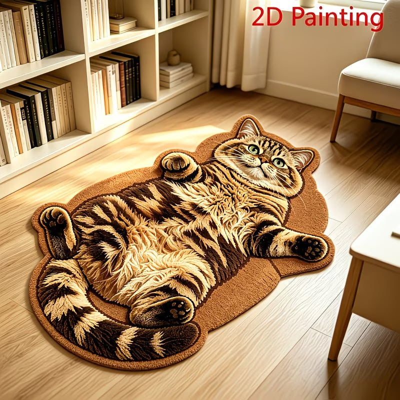 Cute Cat-Shaped Bath Mat