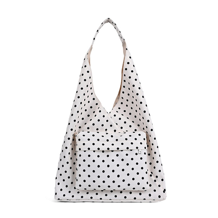 Polka Dot Hobo Tote Bag